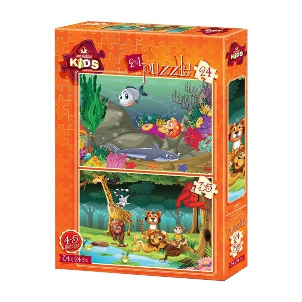 تصویر  (4494) Underwater And The Forest Animals
