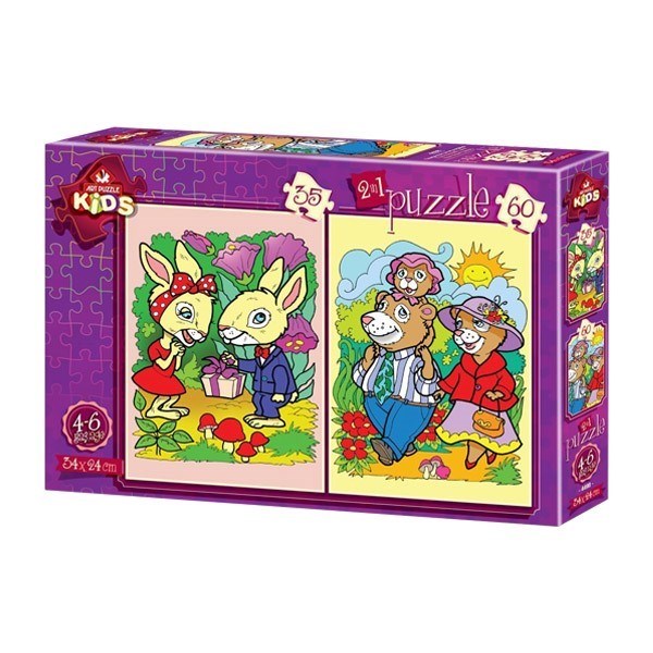 تصویر  (4498) The Rabbits And The Bear Family