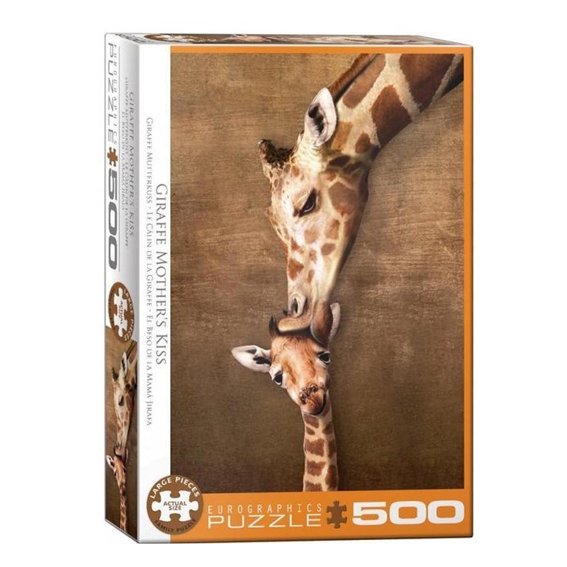 تصویر  (6500-0301)Giraffe Mother's Kiss