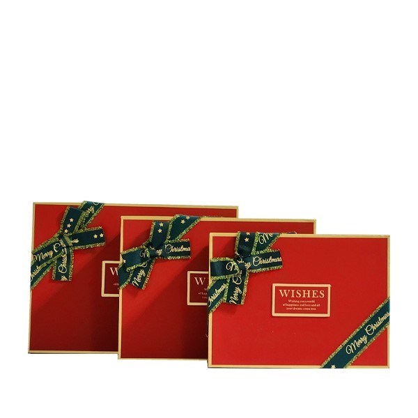 تصویر  (Y91307-51T) جعبه كادو مستطيل قرمز 3 سايز